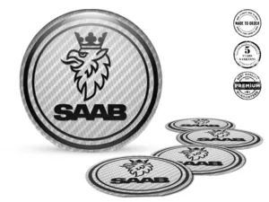 Saab Ruota Decalcomania Edizione Stile Cupola Qualità